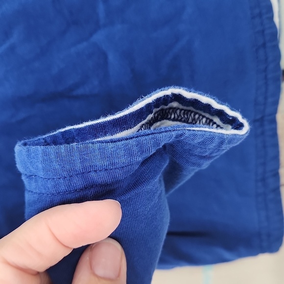 Janie and Jack Blue & White Reversible Dog Shirt - Picture 3 of 7